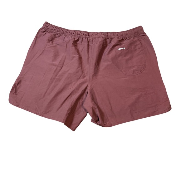 NWT allbirds Size XXL Men Natural Run Shorts Maroon Red Athletic Gym Training 7" - Picture 2 of 9